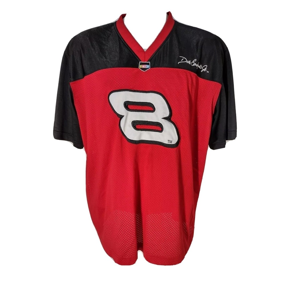 Nascar Dale Earnhardt Jr Jersey Shirt 2XL Embroidered Winners Circle #8 Mesh Red
